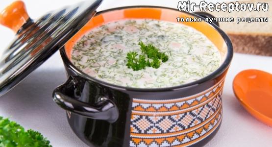 Способ приготовления вкусной окрошки на сыворотке