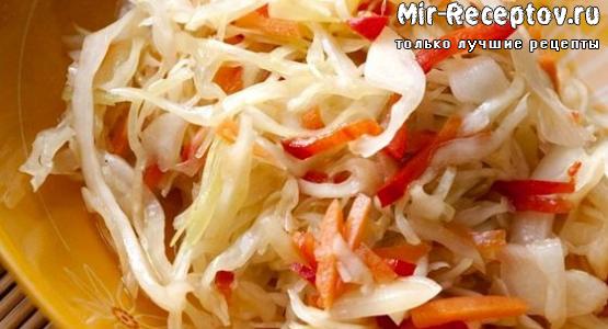 Рецепт закуски из капусты на зиму