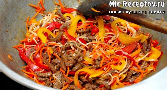 Рецепт приготовления фунчозы