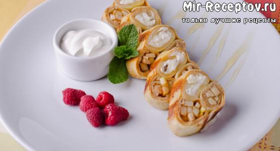 Рецепт фаршированных блинов
