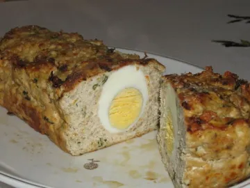 Мясная запеканка в виде мясного хлеба