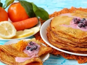 Блины морковные