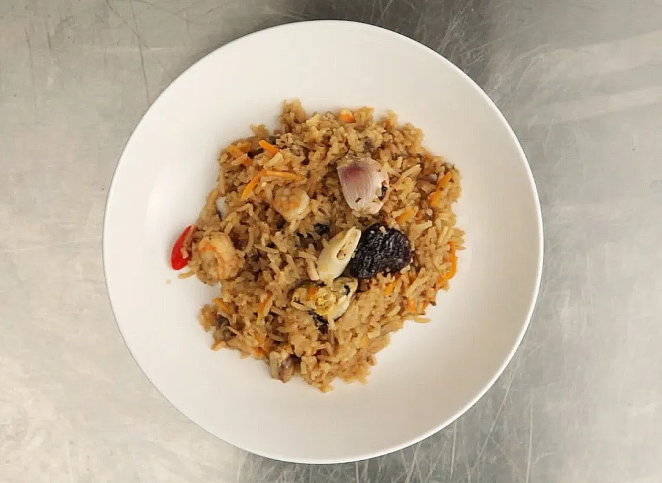 Плов с морепродуктами