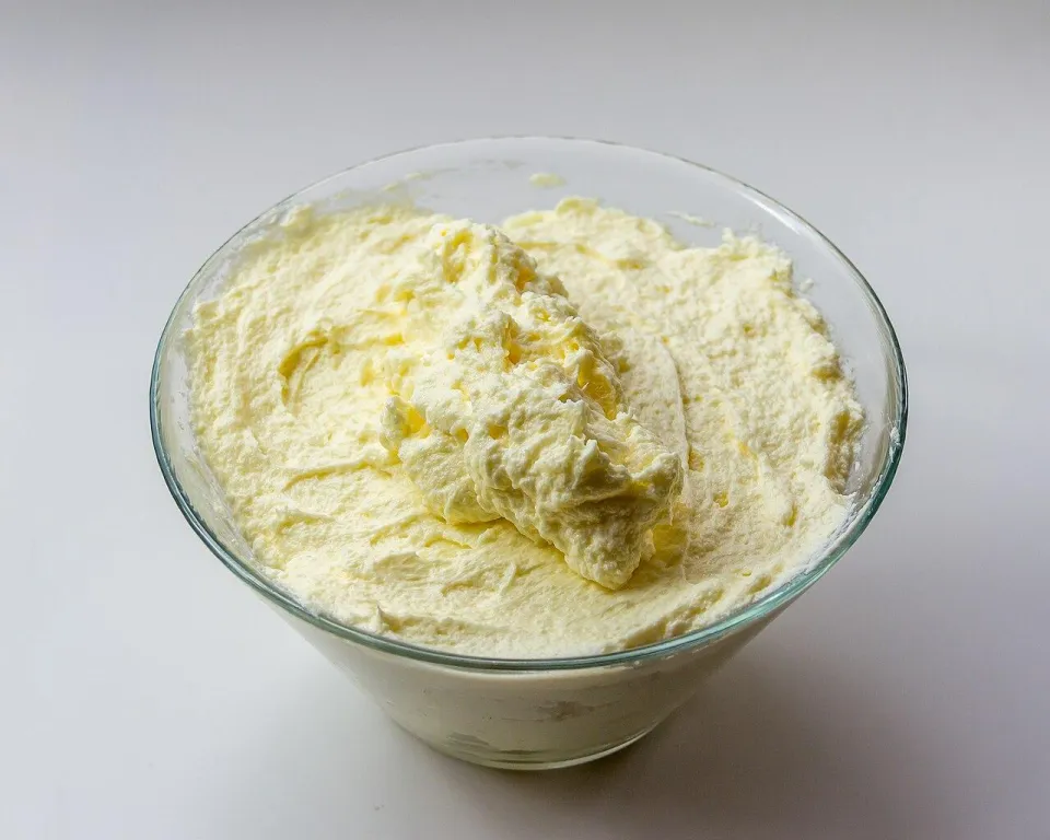 Масляный крем Шарлотт в стеклянной миске